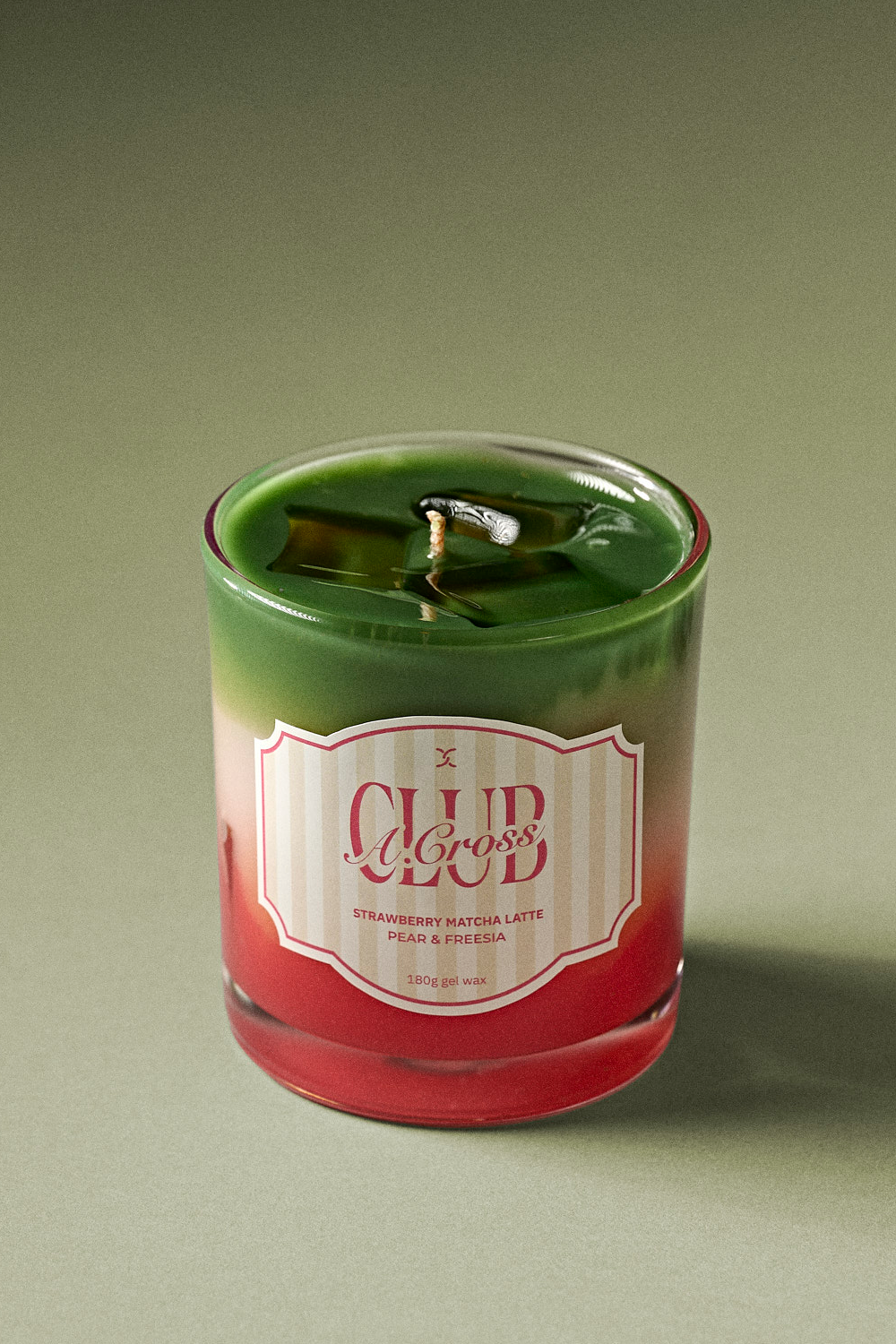 Strawberry Matcha Latte Candle: Pear and Freesia